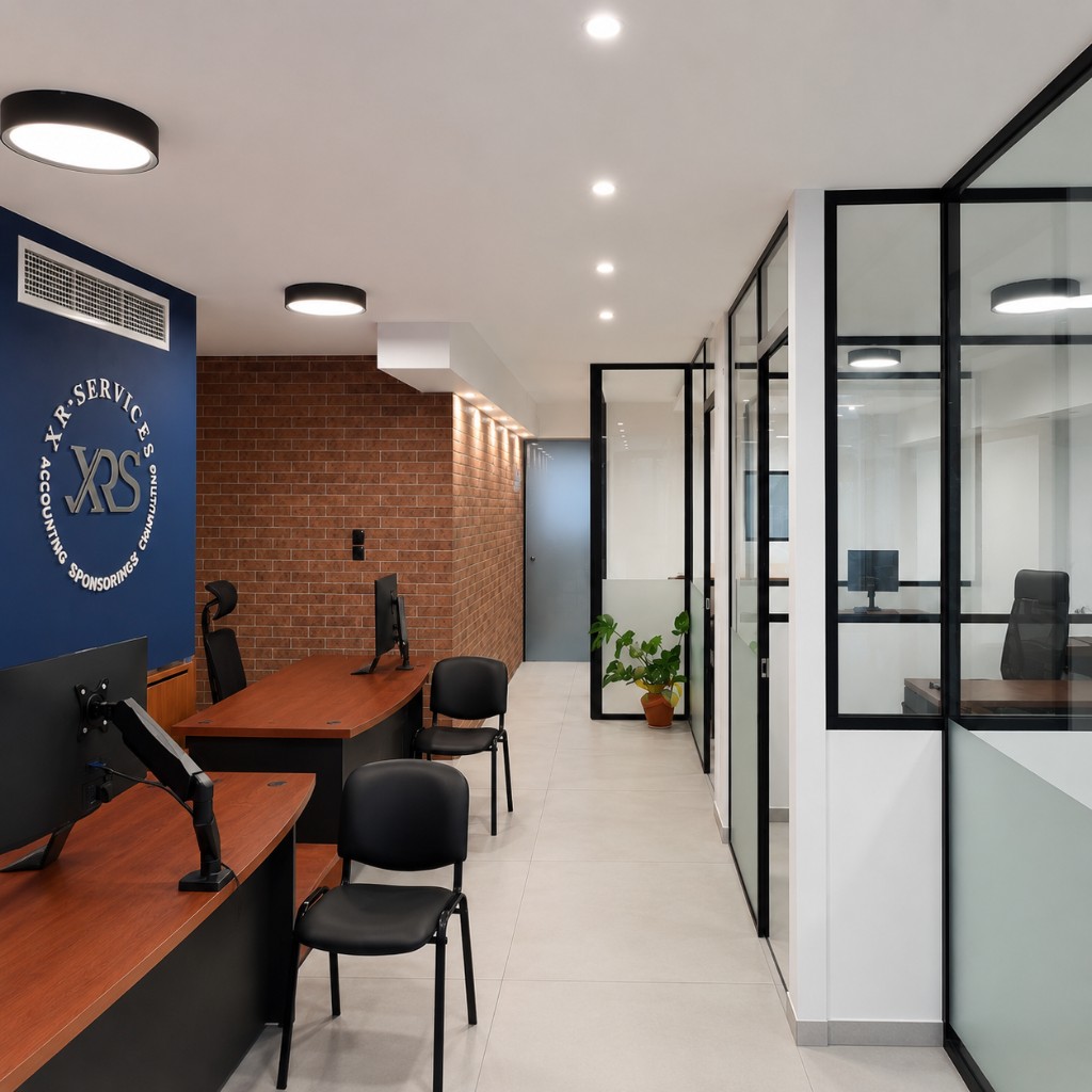 Τα γραφεία της XR Services στο Κάτω Πετράλωνα — λογιστικές και συμβουλευτικές υπηρεσίες